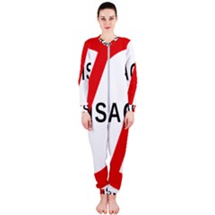 2000px No Racism Svg Onepiece Jumpsuit (ladies)  by demongstore