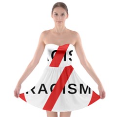 2000px No Racism Svg Strapless Bra Top Dress by demongstore