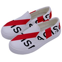 2000px No Racism Svg Kids  Canvas Slip Ons by demongstore