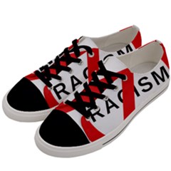 2000px No Racism Svg Men s Low Top Canvas Sneakers by demongstore