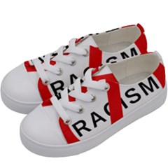 2000px No Racism Svg Kids  Low Top Canvas Sneakers by demongstore