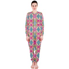 Christmas Holidays Seamless Pattern Onepiece Jumpsuit (ladies)  by Sapixe