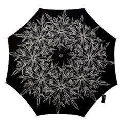 Ice Crystal Ice Form Frost Fabric Hook Handle Umbrellas (small)