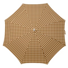 Pattern Gingerbread Brown Straight Umbrellas by Sapixe