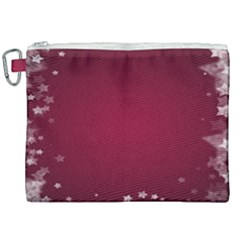 Star Background Christmas Red Canvas Cosmetic Bag (xxl) by Sapixe