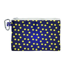 Star Christmas Red Yellow Canvas Cosmetic Bag (medium) by Sapixe