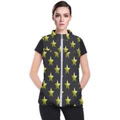 Stars Backgrounds Patterns Shapes Women s Puffer Vest by Sapixe