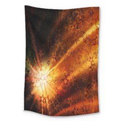Star Sky Graphic Night Background Large Tapestry