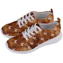 Stars Brown Background Shiny Men s Lightweight Sports Shoes by Sapixe