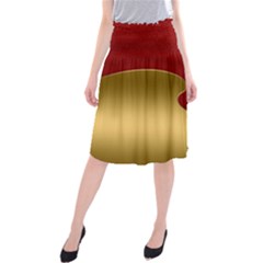 Background Banner Festive Wave Midi Beach Skirt by Sapixe