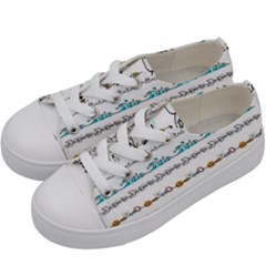 Decoration Element Style Pattern Kids  Low Top Canvas Sneakers