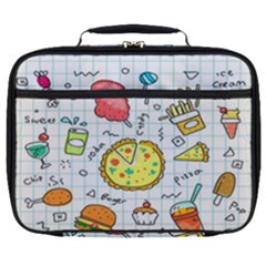 Colorful Doodle Soda Cartoon Set Full Print Lunch Bag by Sapixe
