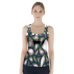 Fuzzy Abstract Art Urban Fragments Racer Back Sports Top by Sapixe