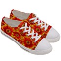 Gerbera Flowers Nature Plant Women s Low Top Canvas Sneakers View3