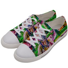 Budha Denied The Shine Of The World Women s Low Top Canvas Sneakers by bestdesignintheworld