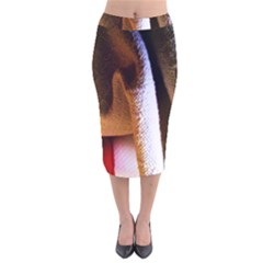 Colors And Fabrics 28 Velvet Midi Pencil Skirt