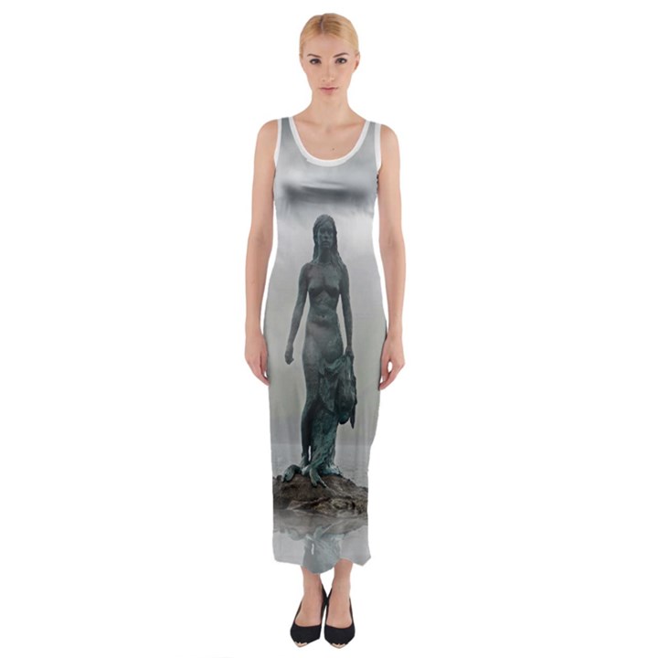 The Sealwoman Of the Faroe islands Fitted Maxi Dress