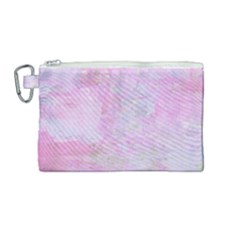 Soft Pink Watercolor Art Canvas Cosmetic Bag (medium) by yoursparklingshop