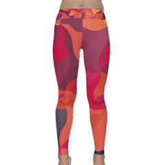 Red Orange Yellow Pink Art Classic Yoga Leggings by yoursparklingshop