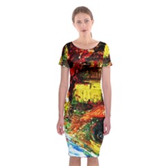 St Barbara Resort Classic Short Sleeve Midi Dress by bestdesignintheworld