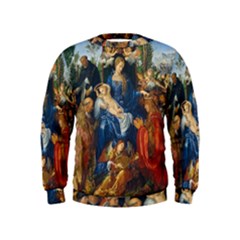Feast Of The Rosary - Albrecht Dürer Kids  Sweatshirt by Valentinaart