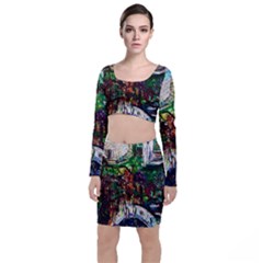 Gatchina Park 4 Long Sleeve Crop Top & Bodycon Skirt Set by bestdesignintheworld