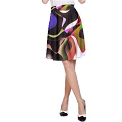 Abstract Full Colour Background A-line Skirt by Modern2018