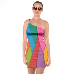 Abstract Background Colrful One Soulder Bodycon Dress by Modern2018