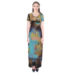 Blue Options 5 Short Sleeve Maxi Dress by bestdesignintheworld