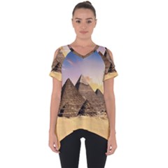 Ancient Archeology Architecture Cut Out Side Drop Tee by Modern2018