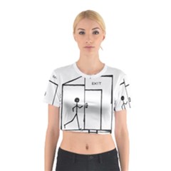Drawing Cotton Crop Top by ValentinaDesign