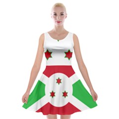 Flag Of Burundi Velvet Skater Dress by abbeyz71