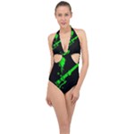 OY OY OY OY Halter Front Plunge Swimsuit