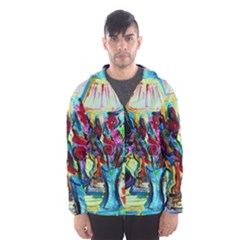 Still Life With Two Lamps Hooded Wind Breaker (men) by bestdesignintheworld