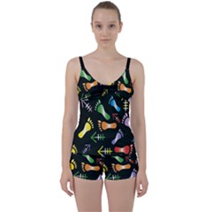 Tie Front Two Piece Tankini by HASHHAB