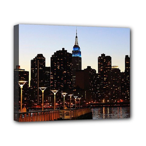 New York City Skyline Building Canvas 10  X 8  by Simbadda