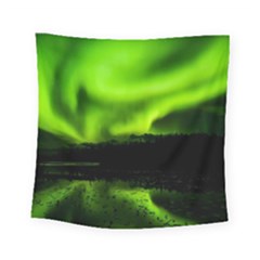 Aurora Borealis Northern Lights Sky Square Tapestry (small) by Simbadda