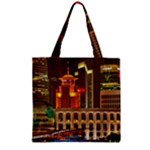 Shanghai Skyline Architecture Zipper Grocery Tote Bag