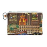 Shanghai Skyline Architecture Canvas Cosmetic Bag (Large)