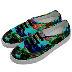 Flowers On The Tea Table Men s Classic Low Top Sneakers by bestdesignintheworld