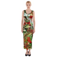 Eden Garden 8 Fitted Maxi Dress by bestdesignintheworld