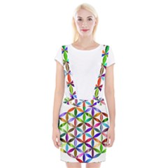 Flower Of Life Sacred Geometry Braces Suspender Skirt by Simbadda
