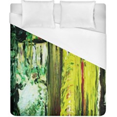 Old Tree And House With An Arch 8 Duvet Cover (california King Size) by bestdesignintheworld
