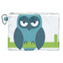 Owl Comic Animal Canvas Cosmetic Bag (XL) View1