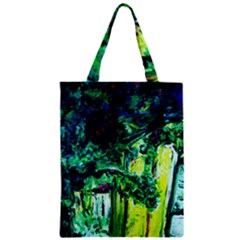 Old Tree And House With An Arch 3 Zipper Classic Tote Bag by bestdesignintheworld