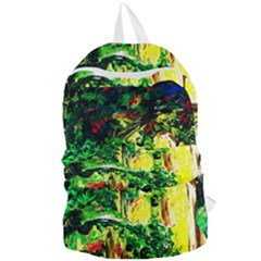 Old Tree And House With An Arch 2 Foldable Lightweight Backpack by bestdesignintheworld