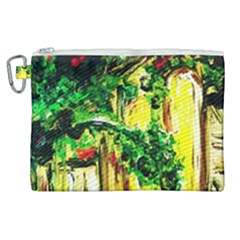 Old Tree And House With An Arch 2 Canvas Cosmetic Bag (xl) by bestdesignintheworld