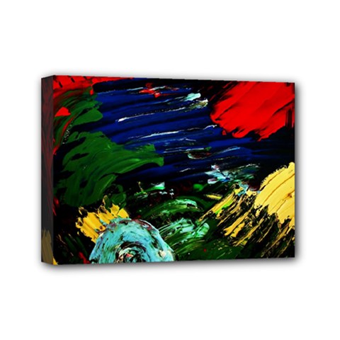 Tumble Weed And Blue Rose 1 Mini Canvas 7  X 5  by bestdesignintheworld