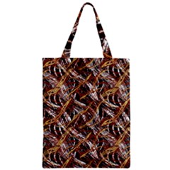 Colorful Wavy Abstract Pattern Zipper Classic Tote Bag by dflcprints