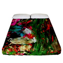 Sunset In A Mountains 1 Fitted Sheet (california King Size) by bestdesignintheworld